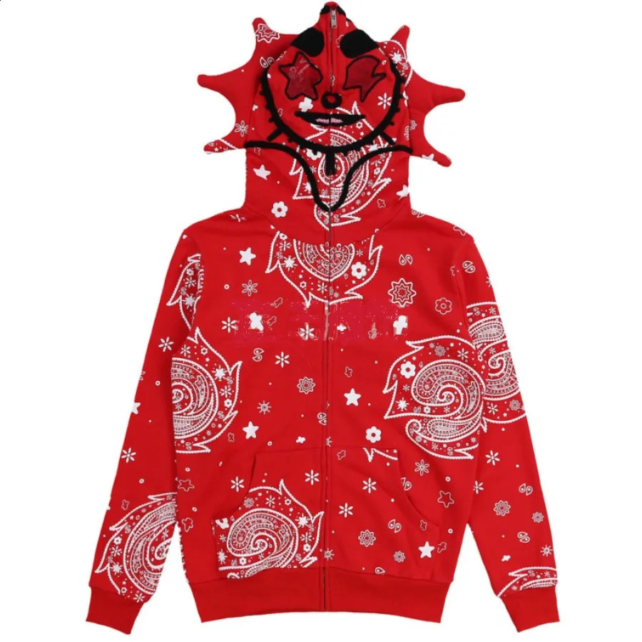 Letter American Harajuku zip hoodie Womens retro street fashion Gothic Y2K fashion sweatshirt Couple jacket 250228