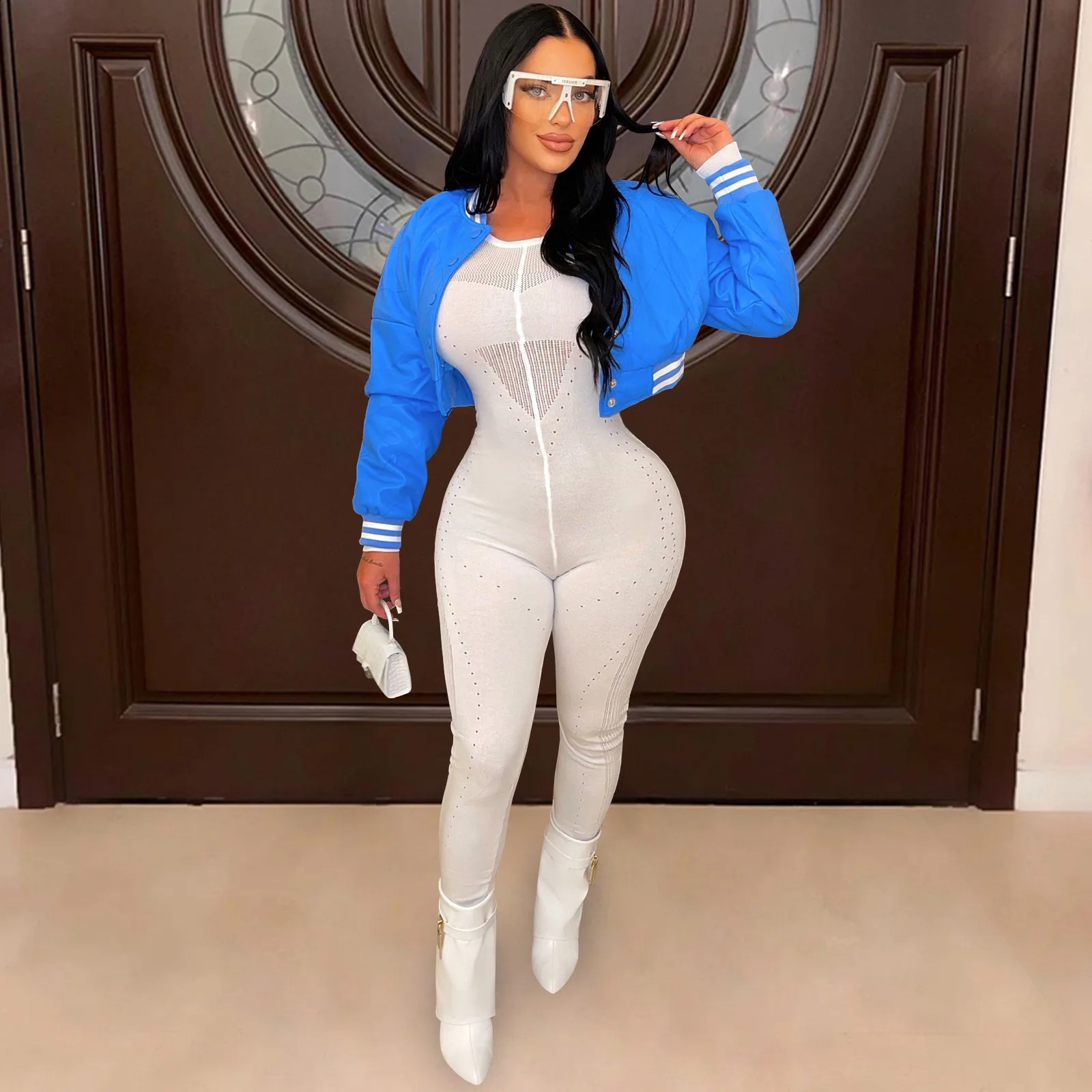 Custom Bomber Jackets Autumn Winter Fashion Short Coats Womens Windbreak Crop Top Varsity Baseball Jacket Coat 250228