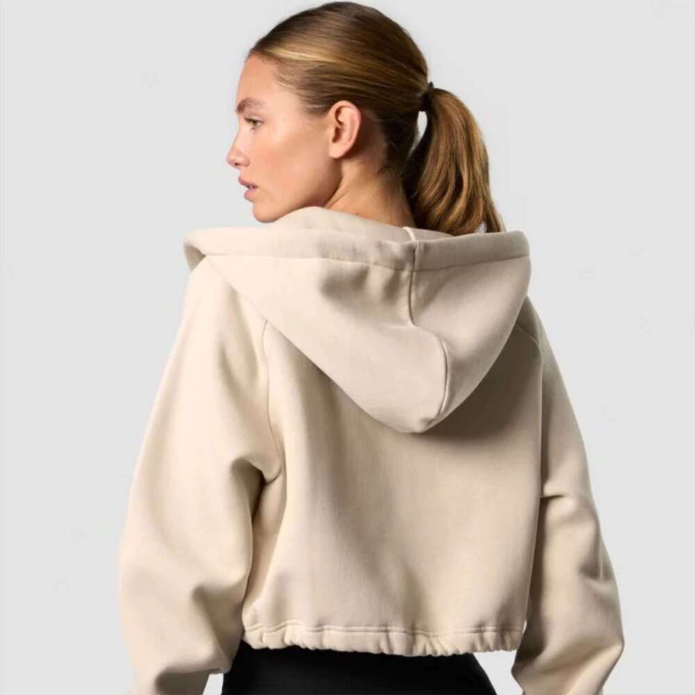 Fashionable Women's Soft Cotton Zip-Up Hoodie Everyday Comfort And Style Light Weight Sweatshirt