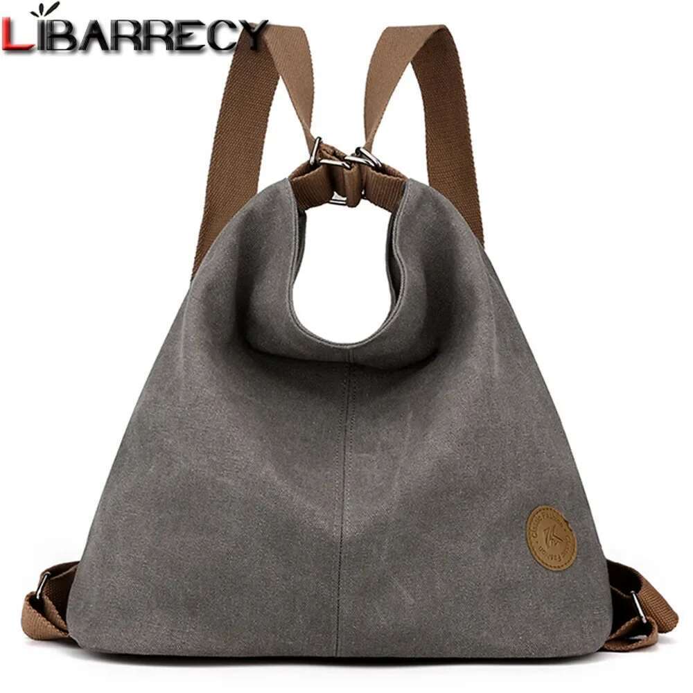 Women's Bags Multifunctional Women's Backpack High Quality Canvas Women Shoulder Bag Designer Ladies Travel Tote Bags Mochilas Mujer