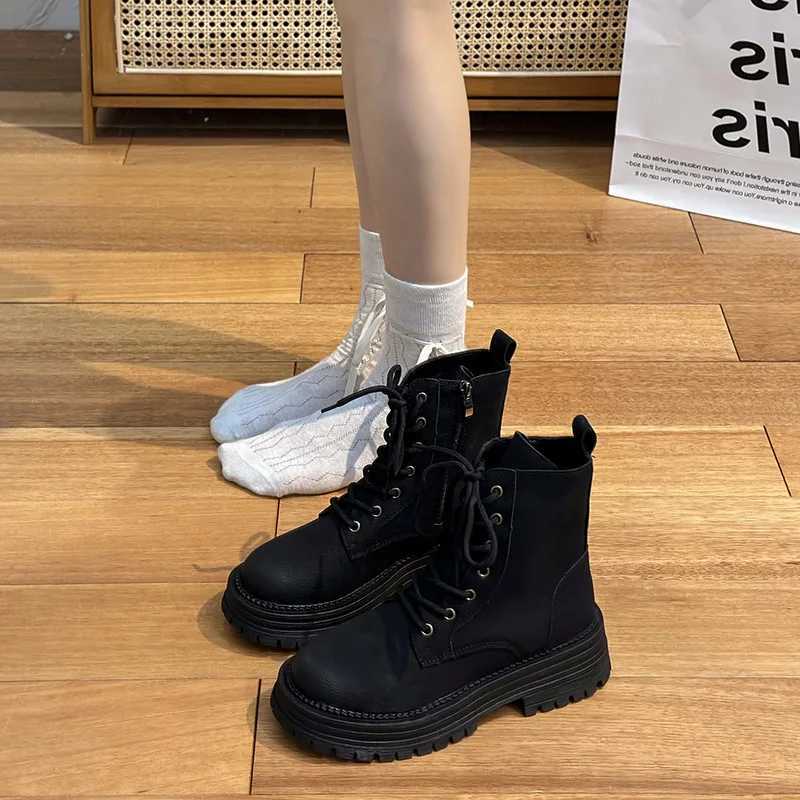 Lady Boots Brand Womens Shoes Boots-Women Fashion Autumn Ankle 2024 Rock White Ankle Boots Shoes Boots-Women Luxury Designer No Z250303