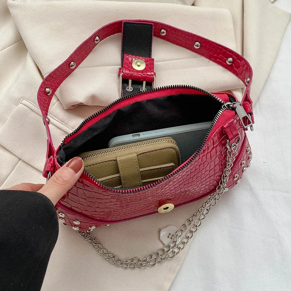 Ship from US Fashion womens shoulder bag Y2K arm y n pleated bottom solid color messenger wallet homeless handbag 250303FBB