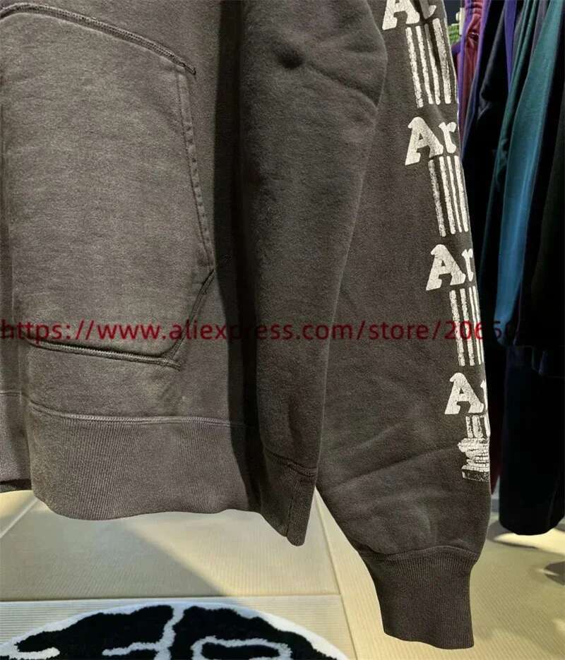 Washed Saint Aries Hoodie Men Women Vintage Pullover