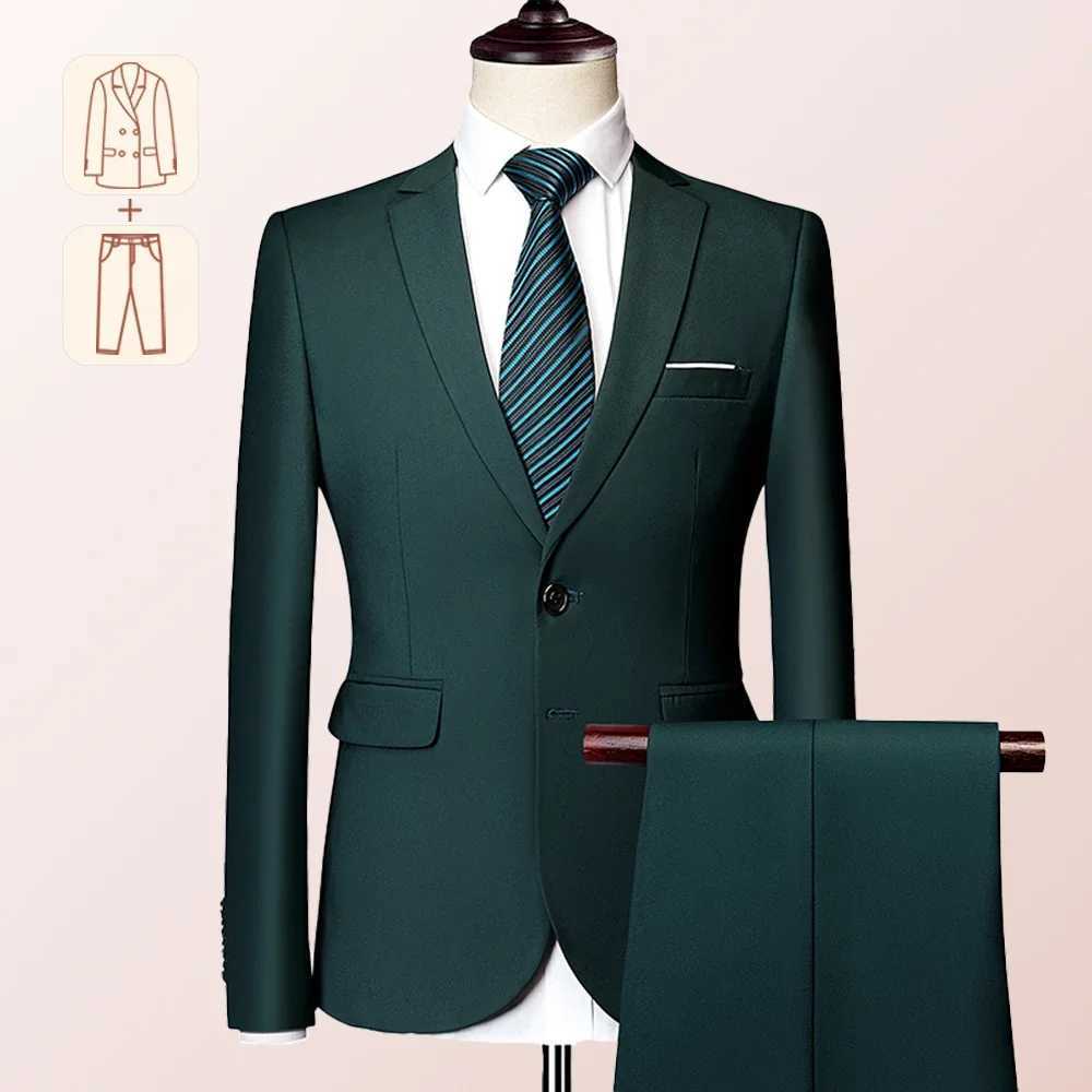 Mens Business Casual Suit for Weddings Genuine Blazer Vest and Pants Big TallSlim Fit Waistcoat Dress Trousers US Size M250303