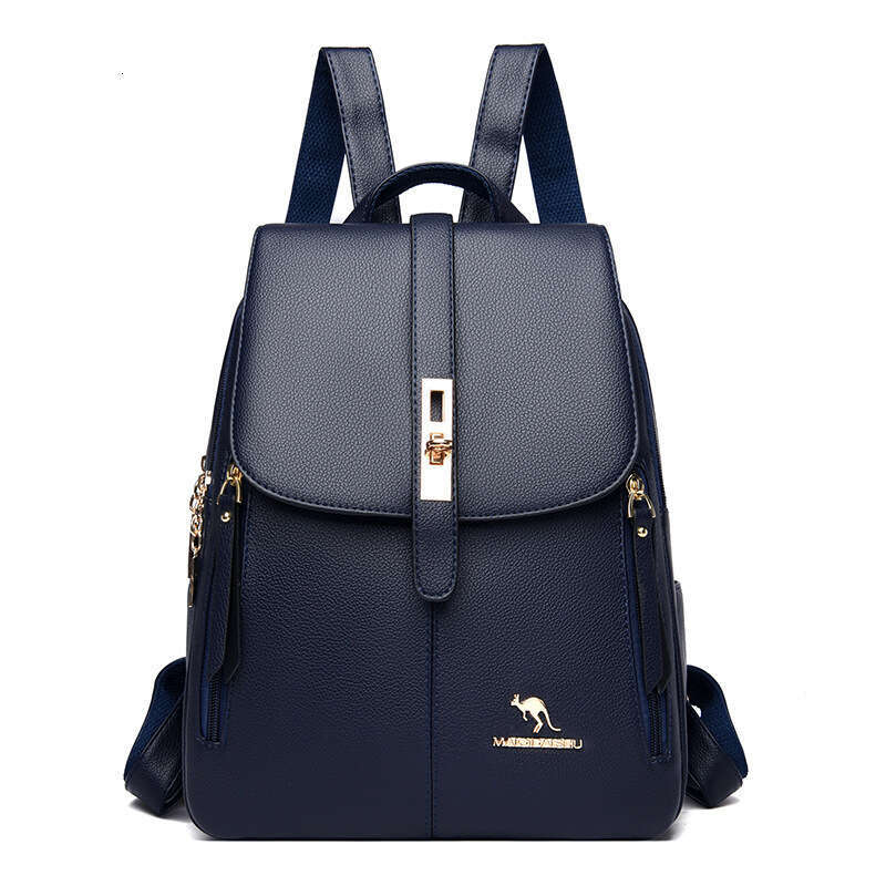 2025 New Casual for Women Korean Edition Fashion Women's Backpack Commuter Simple Black Large Capacity Bag