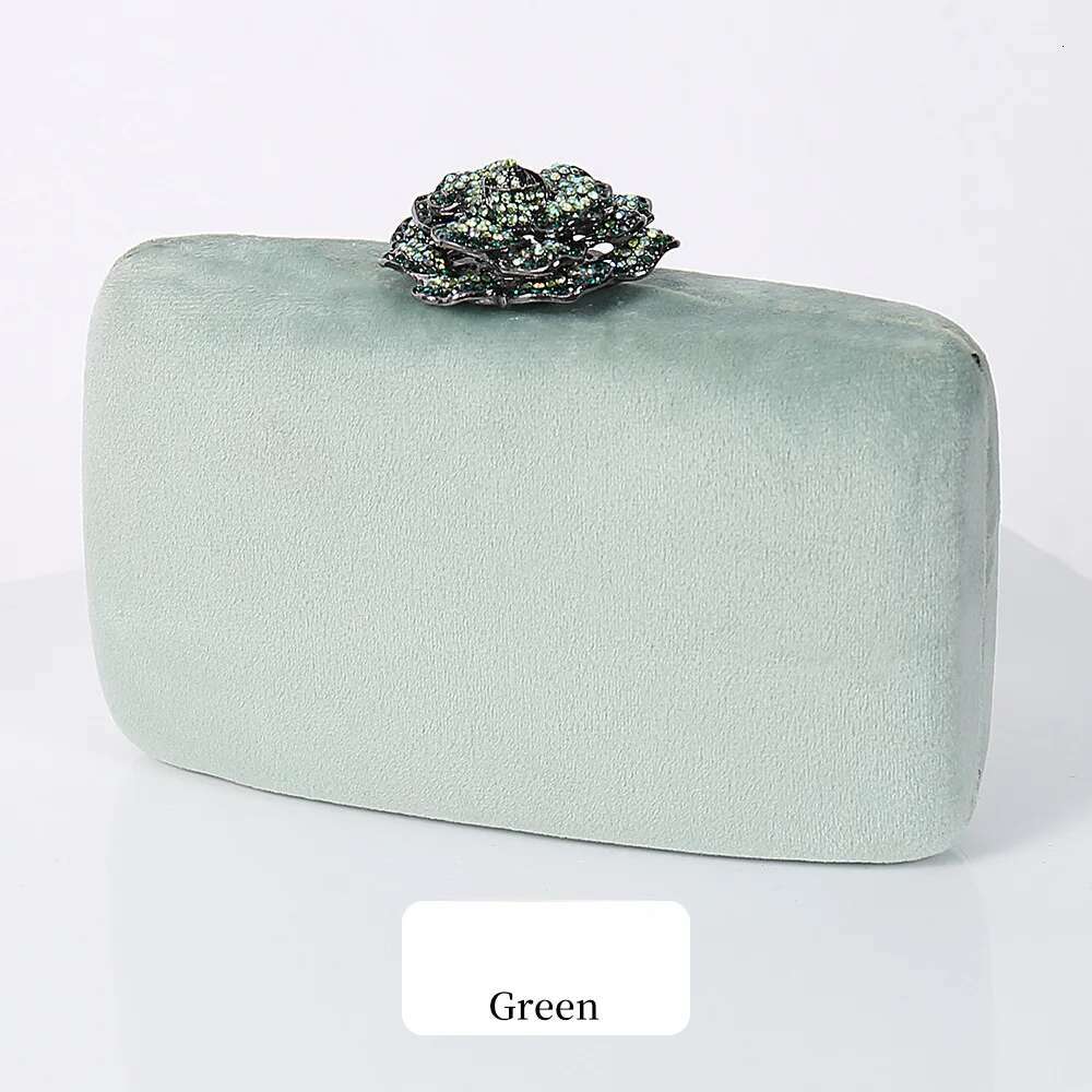 Women's Bags New Winter Veet Dia wer Lock Elegant Evening Bag Designer Purse Wedding Chain Clutch