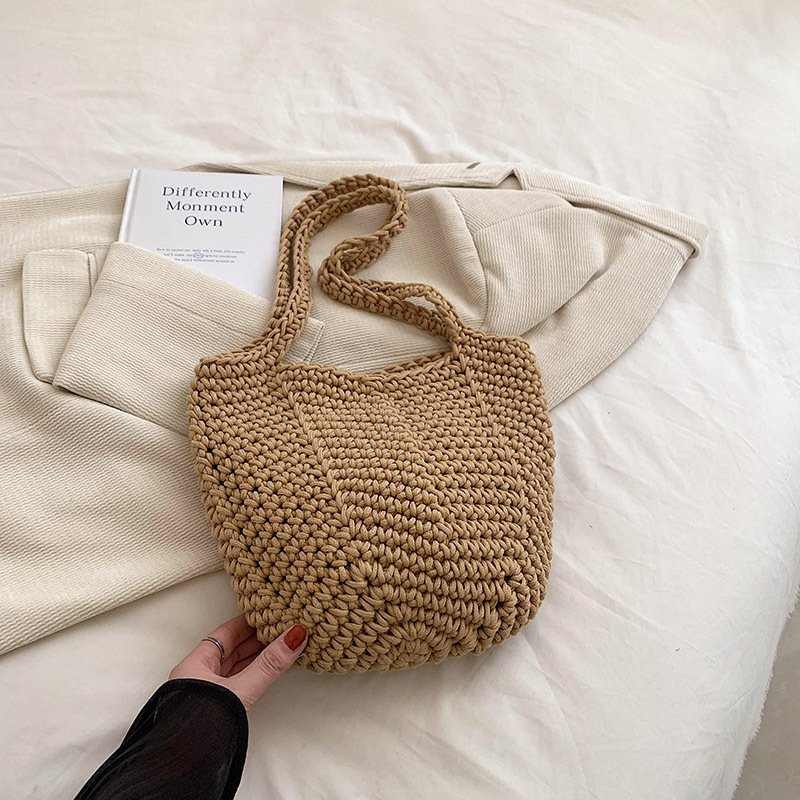 Summer Straw for Women 2025 New Vacation Handheld Shoulder Large Capacity Woven Beach Tote Bag #swissmilitary