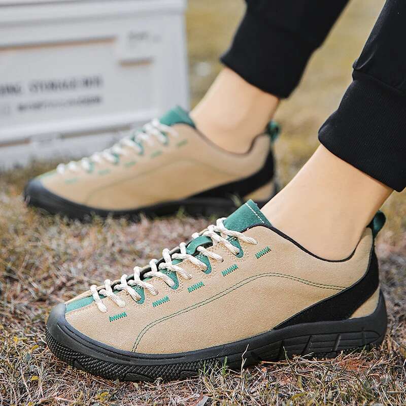 Men's Hiking Suede Waterproof Trekking Camping Sneakers Non-slip Sports Shoes Tourism Tactical Hunting Boots