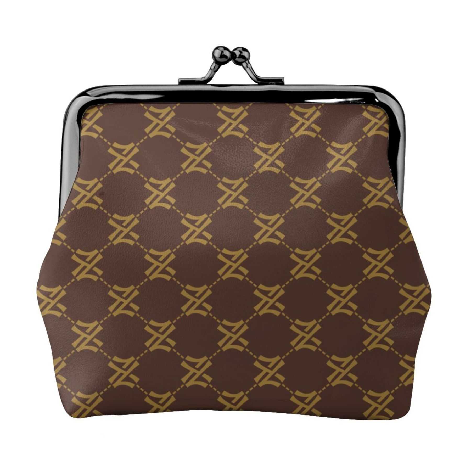 NXY Women Handbag Designer leather Wallet High quality clip Metal buckle Wallet Lattice Folding zipper Women Card Holder Purse Handbag