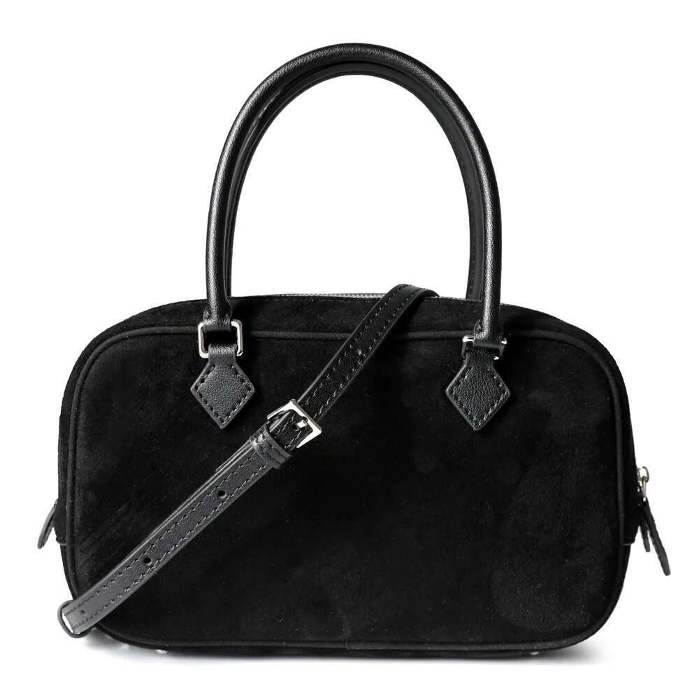 New Women Cowhide Boston Simple & Versatile Fashion Handheld Crossbody One Shoulder Bag