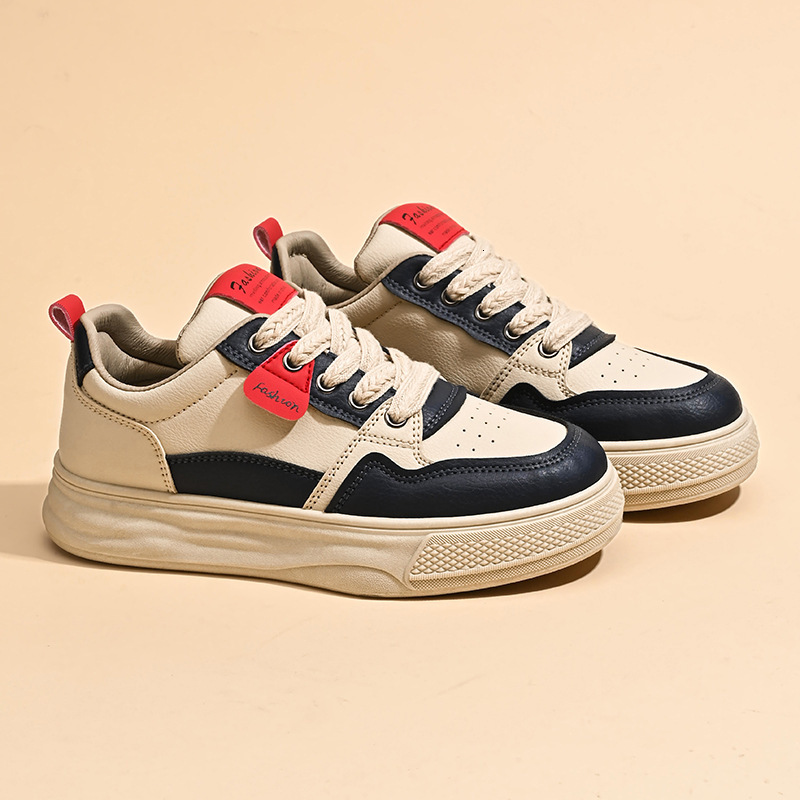 2025 Spring Designer s New Fashionable Little White Shoes With Increased Height And Thick Bottom Outdoor Leisure Sports Board Shoes For Women