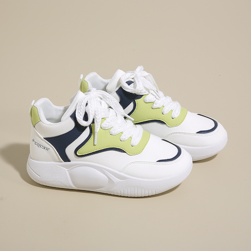 2025 Spring Designer s New White Shoes New Sports Soft Bottom Increased Height Thick Bottom Outdoor Casual Womens Running Shoes