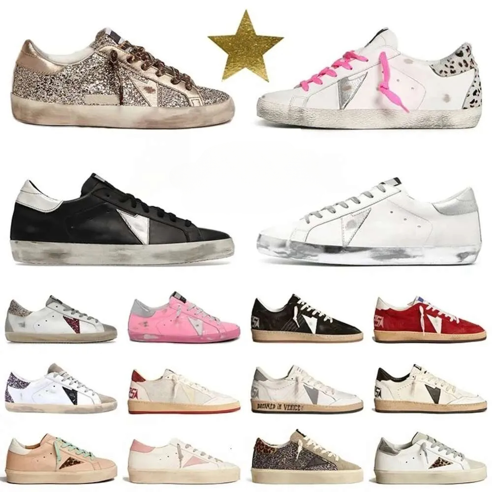 Casual men mens designer women running shoes TOP Classic low golden superstar with box Italy sneakers womens shoe dirty