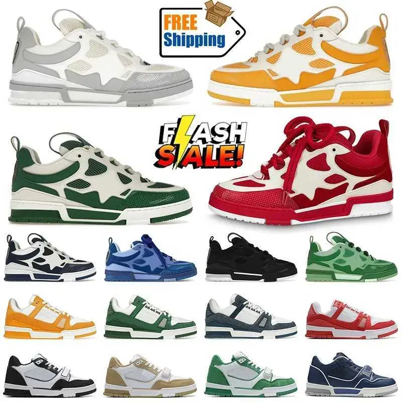 top quality man shoes designer sneakers calfskin men fashion travel trainer 1V8 shoes luxury casual shoes genuine running leather classic dermis skateboard35-46