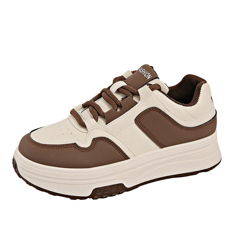 White shoes women s multifunctional designer spring new breathable thick soled sports and leisure board shoes outdoor fashion shoes