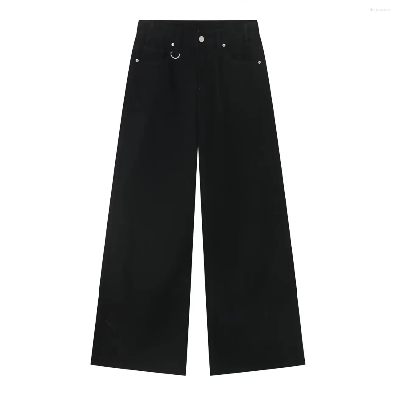 Men's Jeans Vintage Men Baggy Denim Trousers 2025 Y2k Streetwear Wide Leg Loose Pants Women Fashion Distressed Straight Long