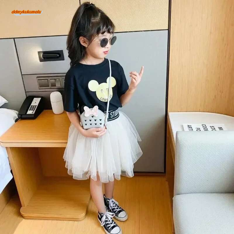 New Princess Girl Purse Crossbody Bags Children Wallet Coin Box Cute Cartoon Bow Kid Money Bowknot Shoulder Bag #ddmykukumalu