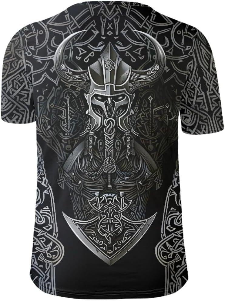 Mens T shirt Men's Vintage Viking Totem 3D Printed Norse Mythology Pullover Tee Shirt tee Casual tops summer clothes