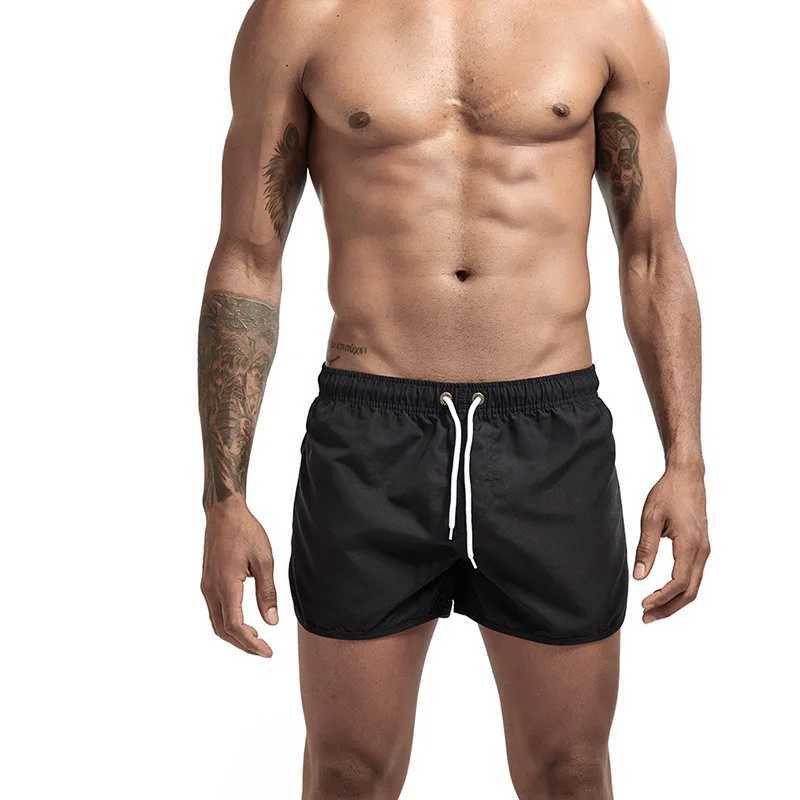 New Mens Shorts Summer Beach Pants Slim Fit Ultra Thin Quick Drying Casual Solid Color Sports ShortsT250304