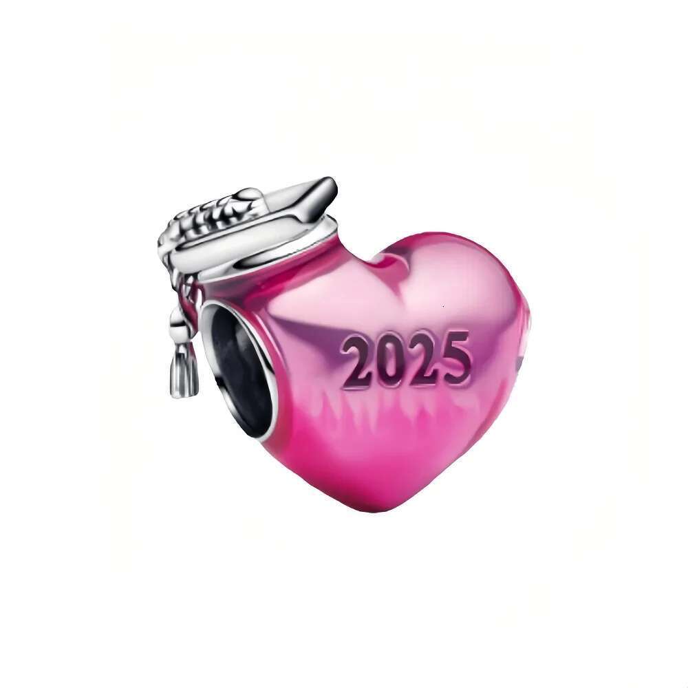 925 Sterling Silver 2025 Mother's Day All Kinds Of Heart Charms Bead Pendant Fit Necklace Bracelet DIY Jewelry For Mom Women G
