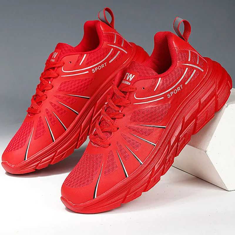 Running Shoes Men Mesh Flat Lightweight Outdoor Sports Casual Walking Shoes Lace-up Cfortable Sneakers for Men Z250304