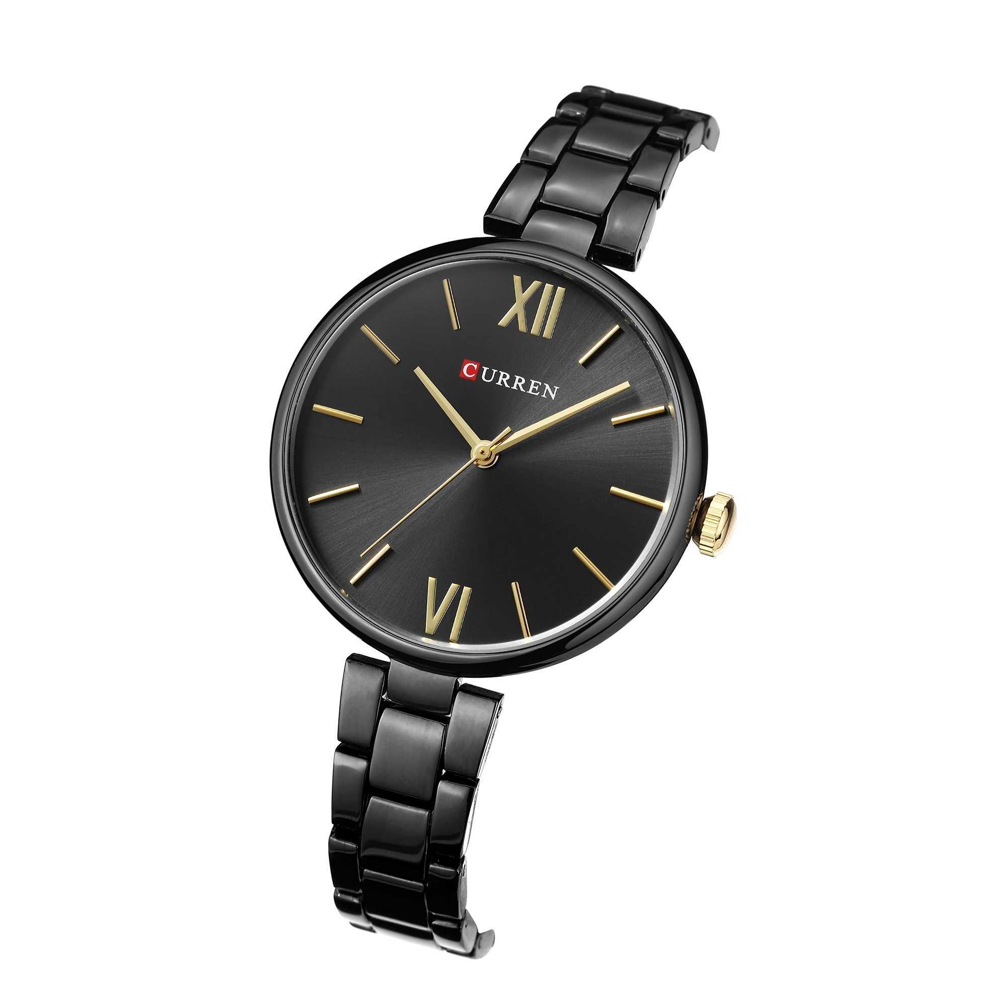 Curren 9017 Womens Elegant Three Hand Quartz Wrist Waterproof Luxury GiftXJ250304