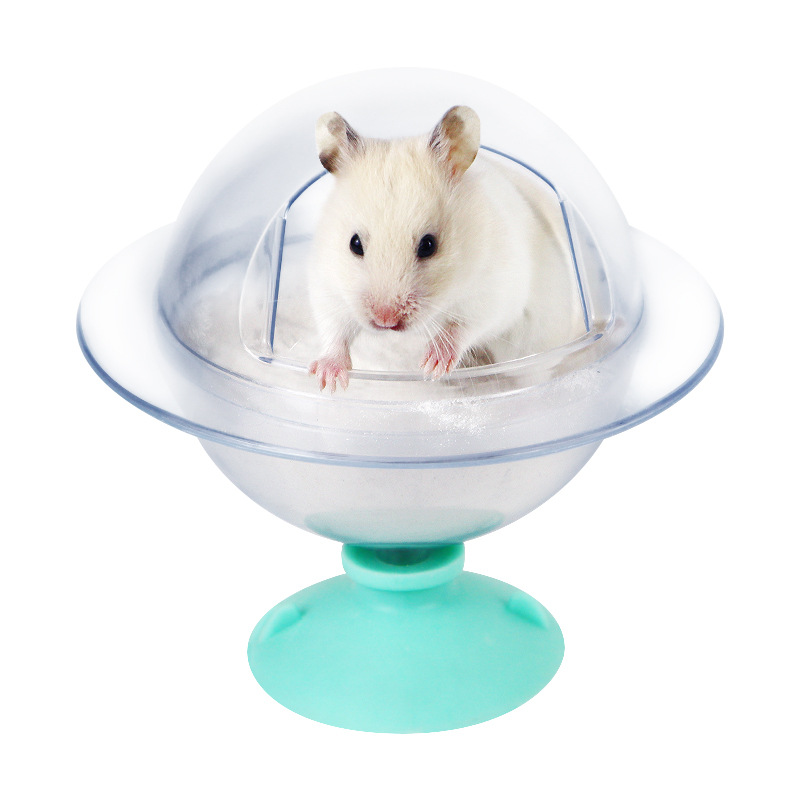 Panoramic Transparent Hamster Bathroom Small Animal Golden Silk Bear Bathtub Splash Proof Sand Bath Dual Purpose Nest Toilet