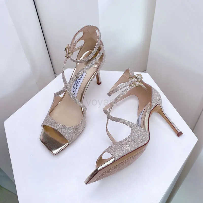 shoes wan 2024 trend luxury wens shoes For Wen Summer Gladiator Sandals New Square High H Fi Ladies Shoes Z250304
