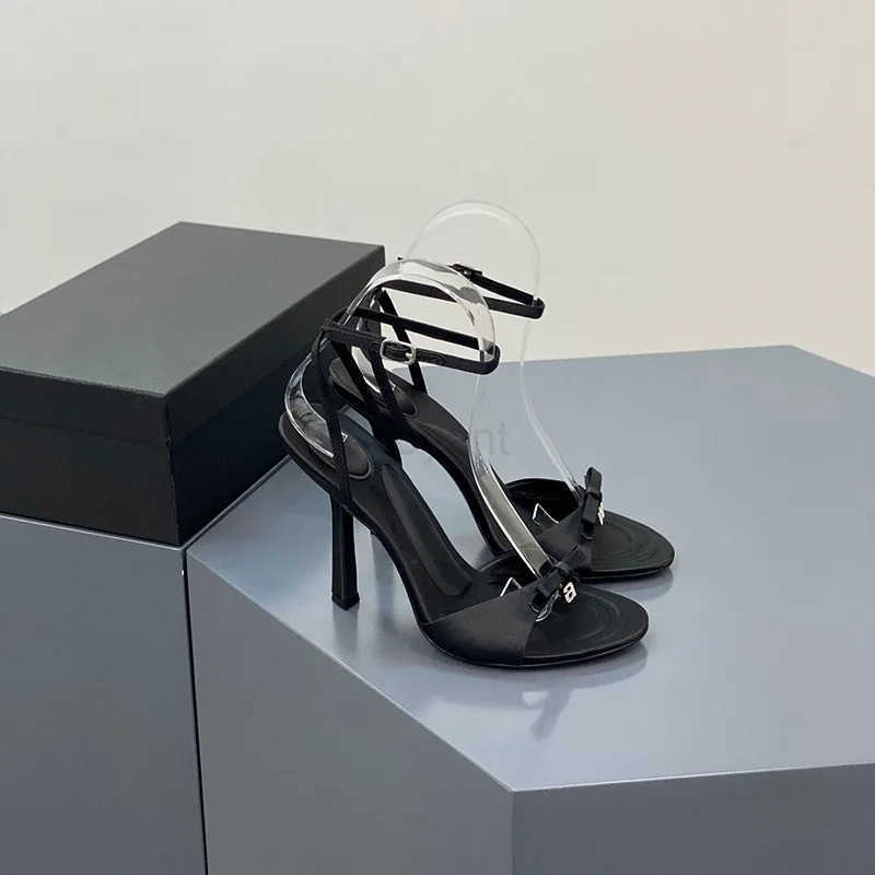 Wen Open Toe Ankle Strap Stiletto Heel Dress Sandals Elegant Wedding Party Shoe Pumps High Heel Summer Classic Sexy Rhine Z250304