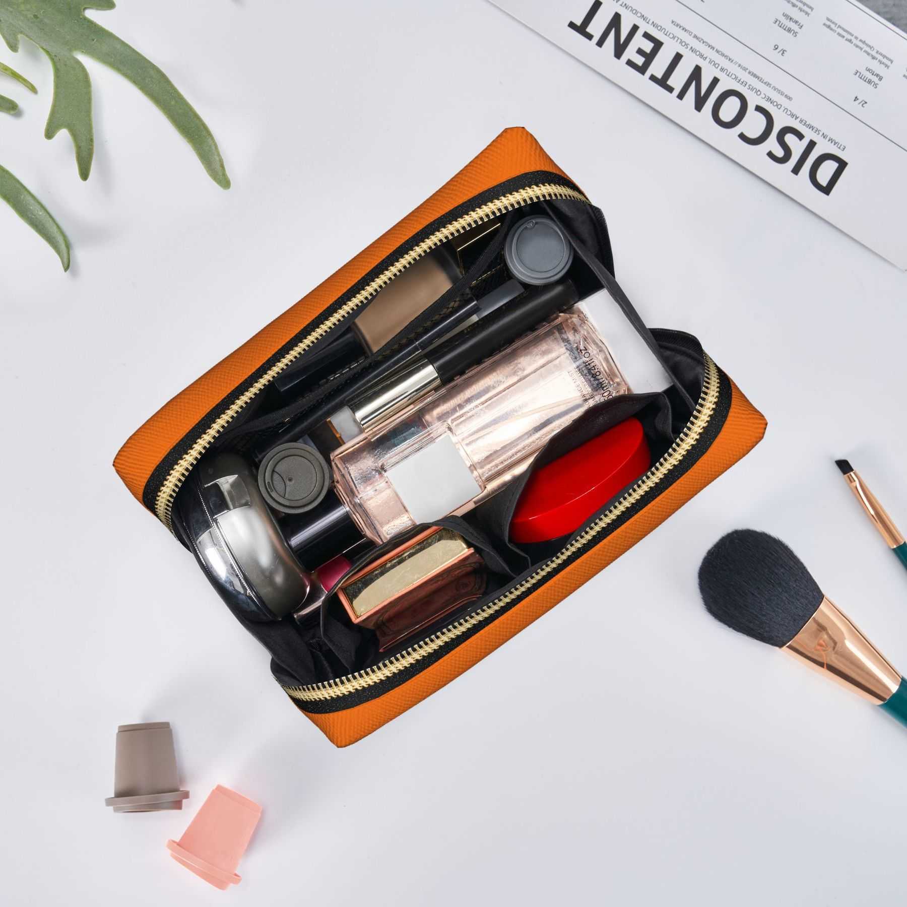 NXY Solid Color Designers Makeup Designer Bag Womens Luxury Handbag Vintage Make Up Toiletry Clutch Bags Cosmetic Wash Purse Wallet Pencil Cases