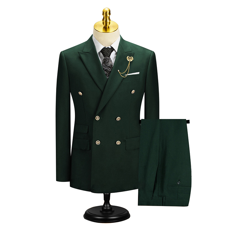 H633 Men's wedding dress color suit groomsmen suit two piece suit