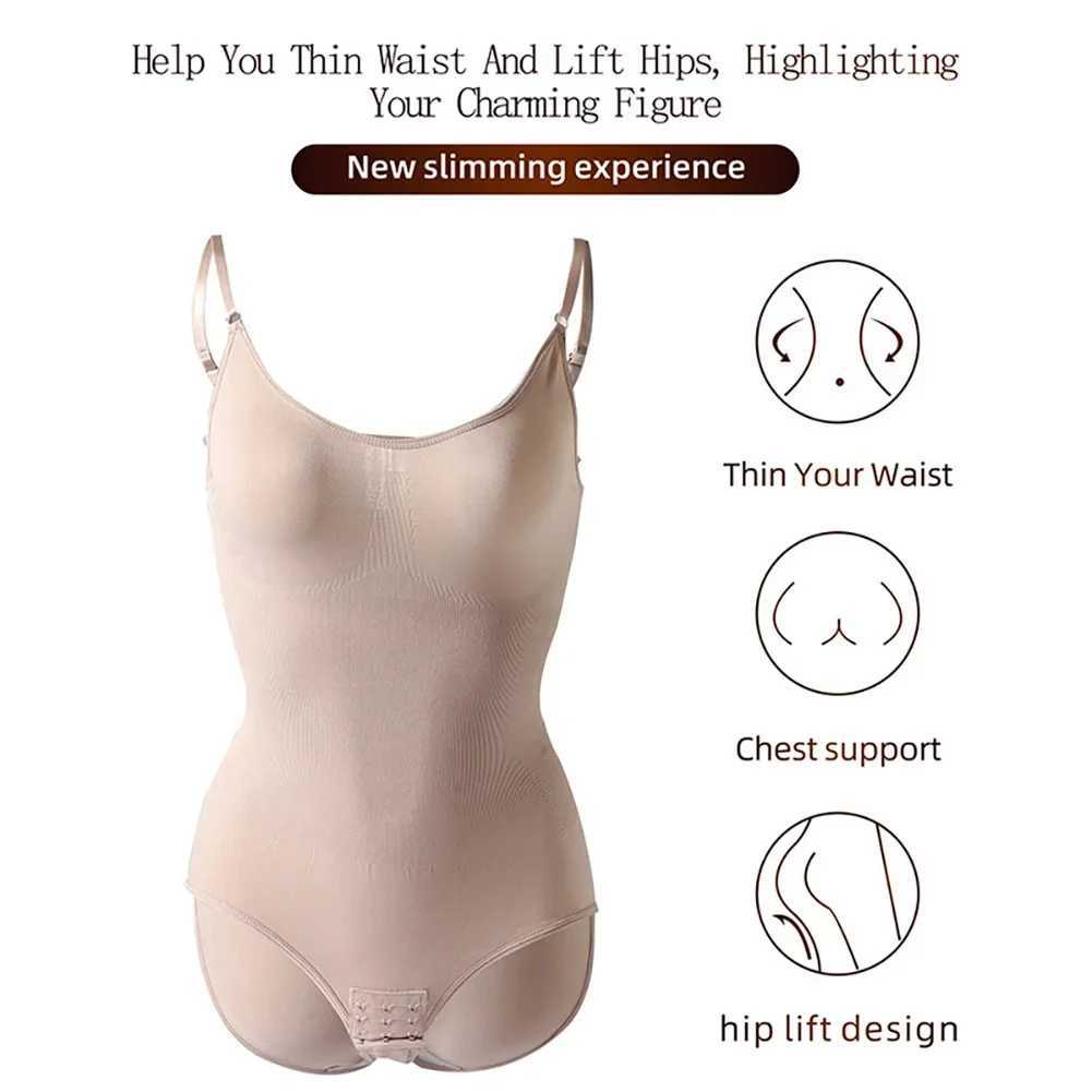 Womens Seamless Shapewear Bodysuit Slimming Girdle Sporty One Piece Body Shaper Tummy Control Jumpsuits Waist Trainer CorsetXJ250304