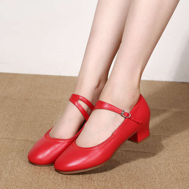 2025 New Double Climbing Square Soft soled Summer Dance Shoes, Women's Practice Teacher Shoes