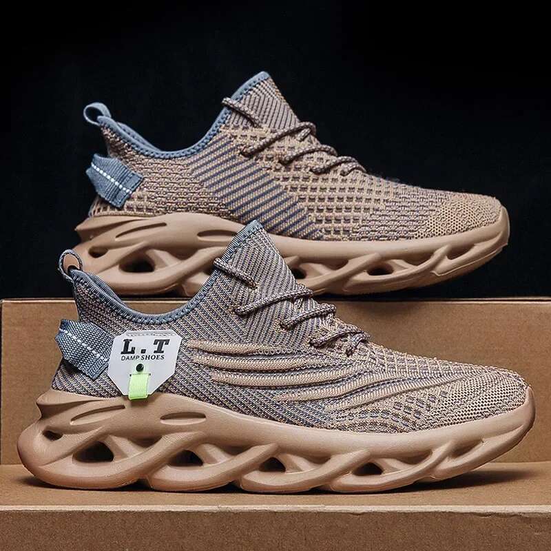 2025 Men's Sneakers Lightt Mesh Male Running Jogging Summer Breathable Walking Sport Shoes for Men Large Size 48