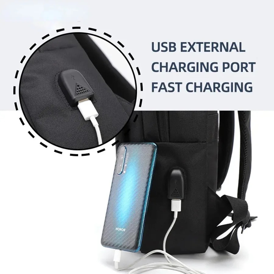 Ship from US Men 156 Inch Laptop Backpack Business Travel Waterproof Shoulder Bag Large Capacity School For Teenager 250304FBB