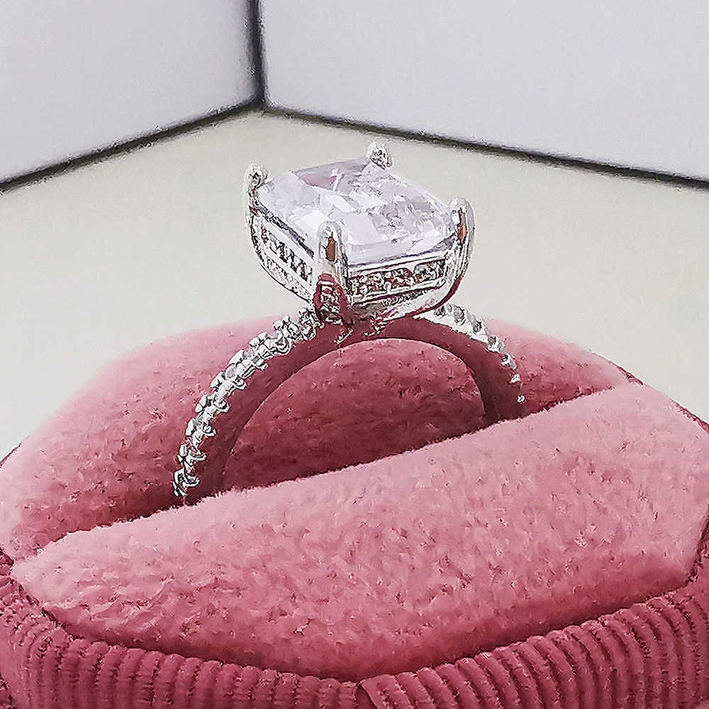 Couple Rings Luxurious flat cut womens ring niche jewelry handmade head Yiwu phantom r4338 H25303