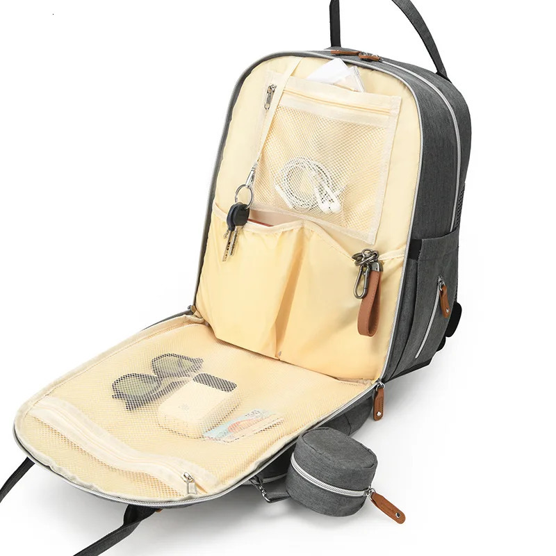 Mommy Bag seller Oxford Cloth Embroidered Multi-Functional Baby Bag Multi-Pocket Large Size Fashion Mom Bag 250304