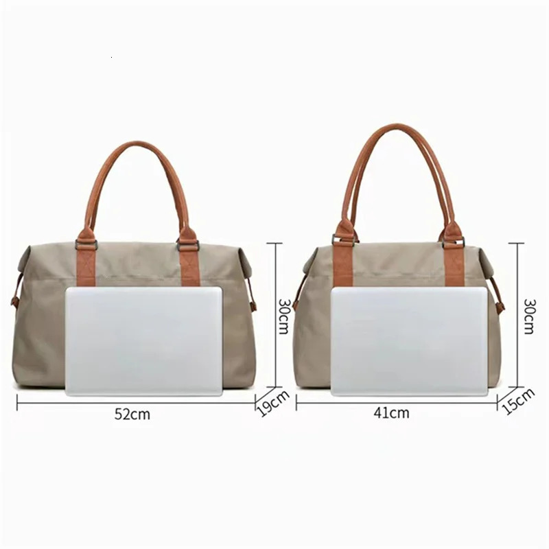 Women Travel Bag Fashion Large Capacity Cabin Tote Handbag Oxford Cloth Waterproof Shoulder Bags Female Weekend Overnight Bag 250303