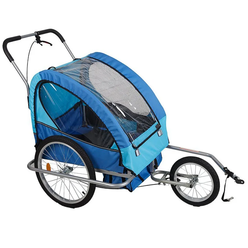 Fits Most Bikes Easy Installation Bike Bicycle Wagon Cargo Trailer Three Wheels Transportation Pet Bicycle Children Trailer