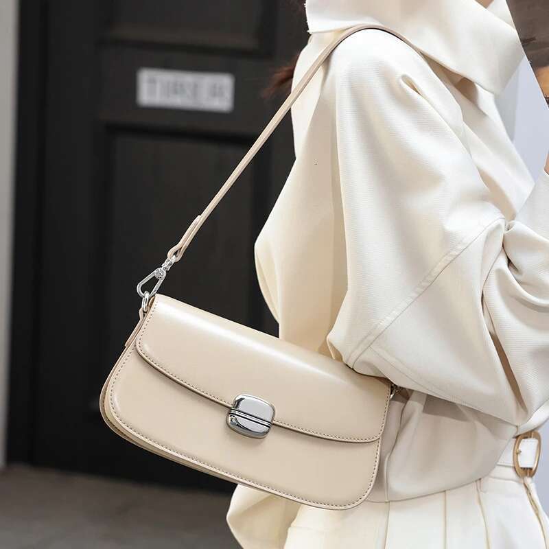 Burminsa 3 Layers Genuine Leather Underarm Shoulder Bags For Women 2025 Designer Crossbody Purses Saddle Ladies Handbags