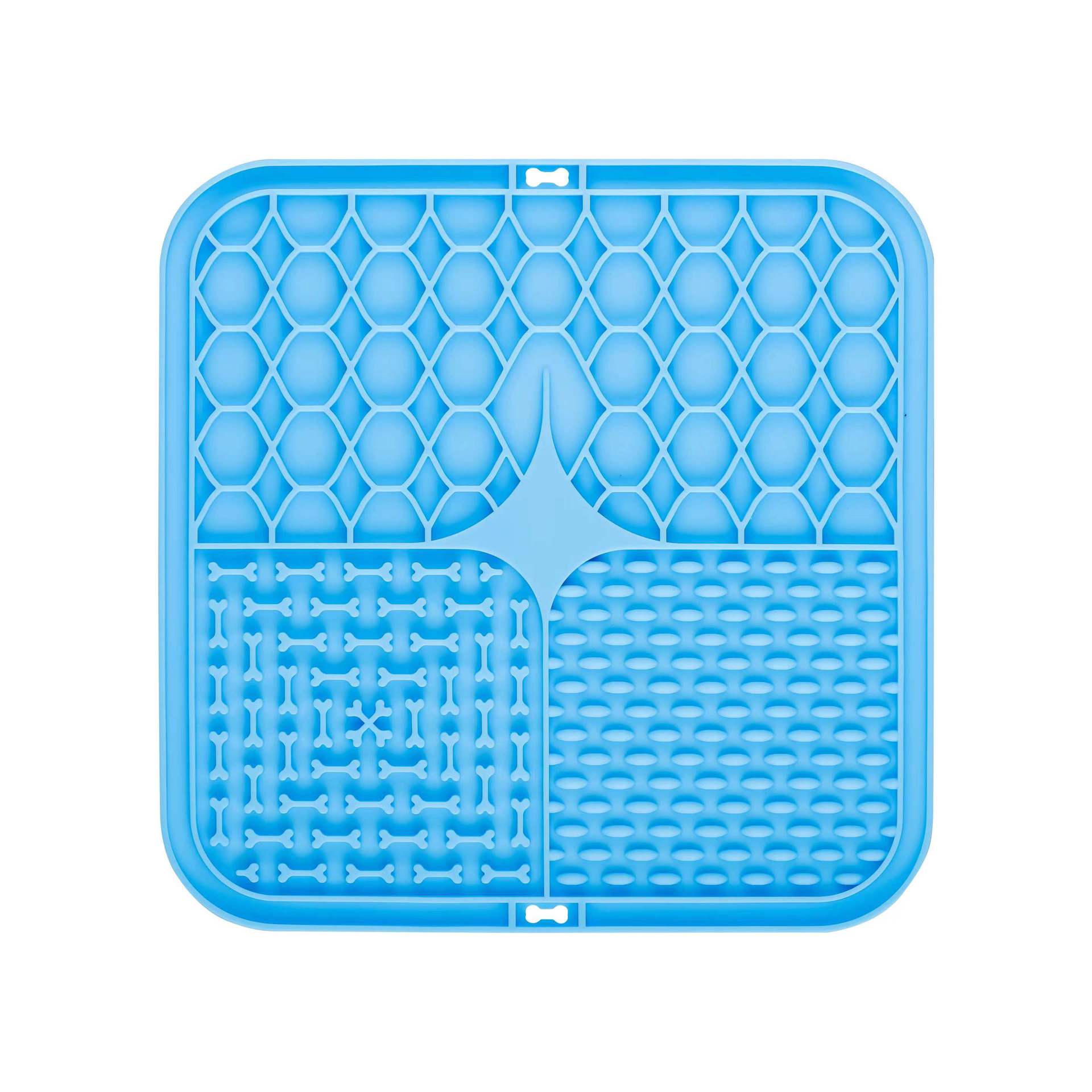 Pet Lick Silicone Mat Pet Slow Food Plate Dog Bathing Distraction Silicone Dog Sucker Food Training Dog Feeder Supplies for Dogs