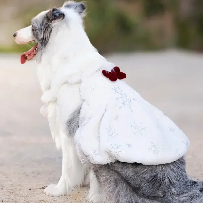 Christmas Dog Clothes Dress Schnauzer Corgi Shiba Inu Samoyed Border Collie Husky Labrador Golden Retriever Big Pet Dog Clothing