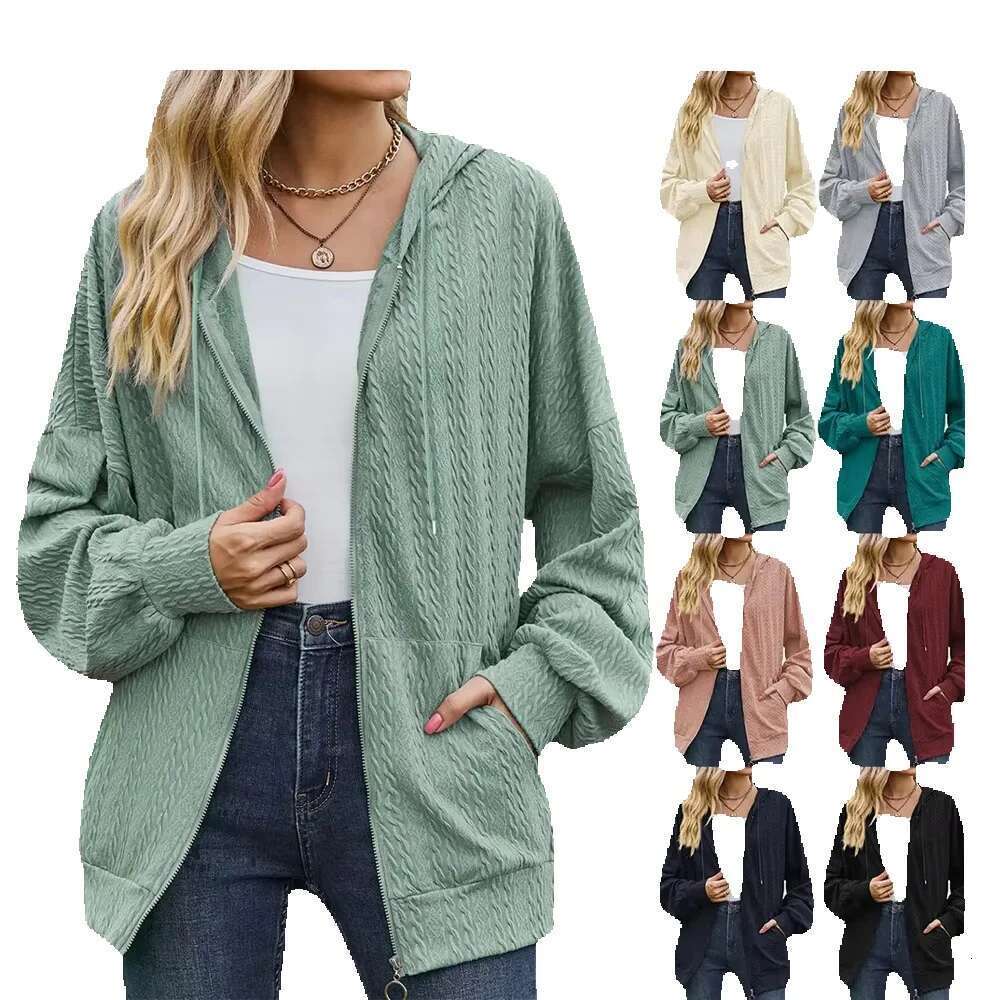 New Arrivals Women's Hoodies Sweatshirts With Zipper Blank Formal Long Sleeve Coat For Women