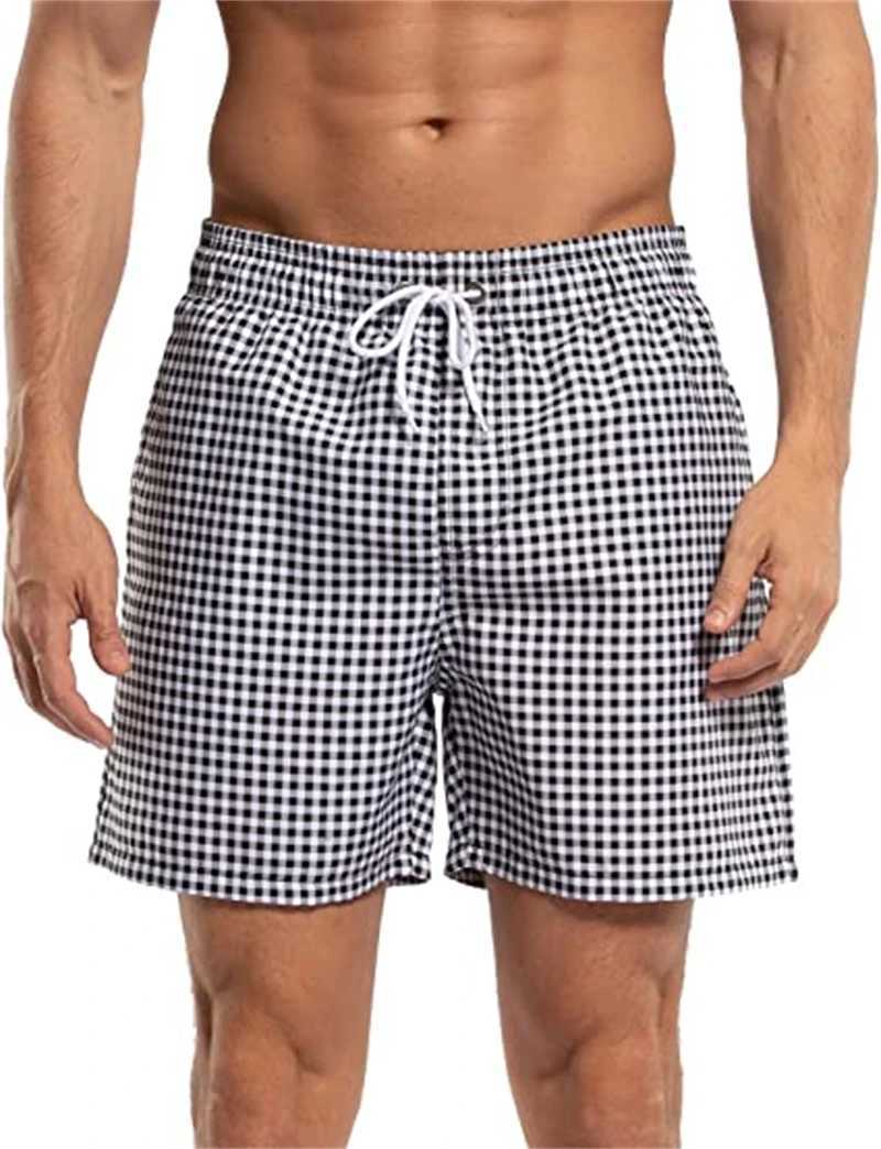 Men Summer Swimwear Shorts Male Swimming Trunks Swimsuits Beachwea Man Surf Beach Swim Sport Pants Board Mesh Lining And PocketsT250304