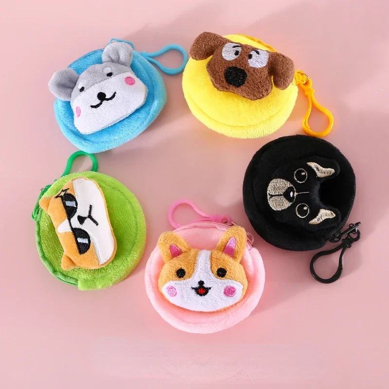 Pet Poop Bag Cute Plush Teddy Outdoor Portable Waste Bag Dispenser Carrier Dog Clean Bag Holder Storage Box Bag Pet Accessories