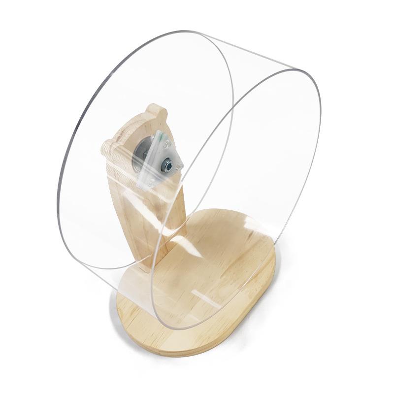 Acrylic Silent Hamster Transparent Running Wheel Golden Bear Roller Running Stand Gnome Supplies Runner Toy