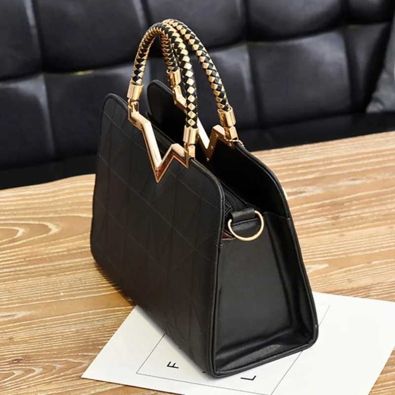 Women Handbag Patchwork Shoulder Messenger Office Work PU Leather Female Bag Ladies Luxury Handbag Fashion Elegant Shoulder Bag Z250303
