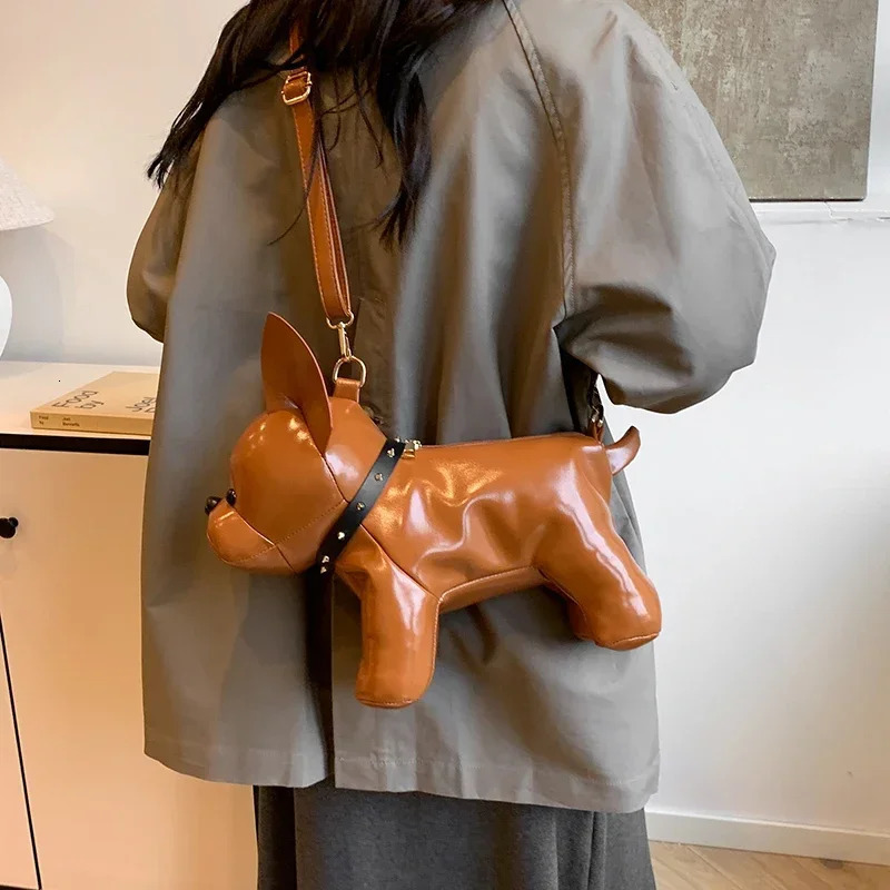 Unique Shape Solid Color Fashion PU Messenger Bag Zipper Stitching Exquisite Shoulder Bag Bags for Women Bags 250303