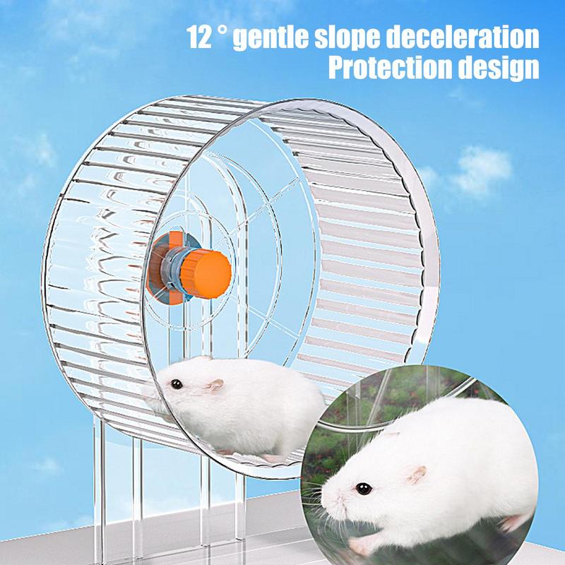 Silent Hamster Wheel Hamster Spinner Chinchilla Wheel Height Adjustable Small Animals Running Wheels Cage Accessories For