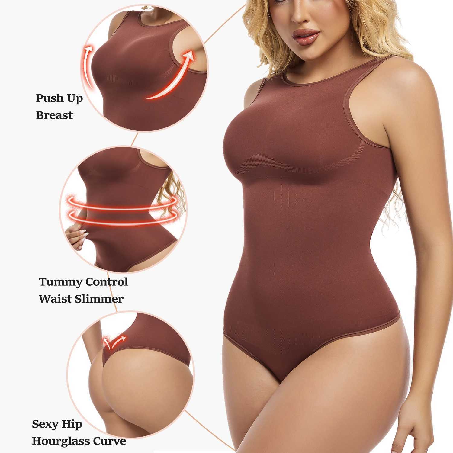 New Thong Shapewear Tummy Control Womens Sexy Backless Bodysuit Slimming Waist Push Up Breast Smooth Body Fe UnderwearXJ250304